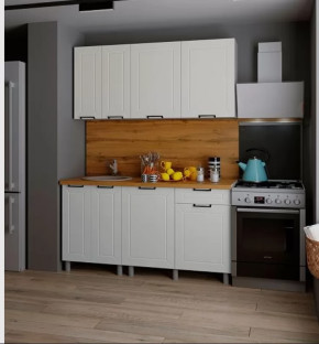 Кухня РИВЬЕРА 1,6м (б/сушки, б/мойки 600), ЛДСП Белый/МДФ Карбон Фарфор Б/СТОЛЕШН в Советском - sovetskij.mebel-tymen.ru | фото