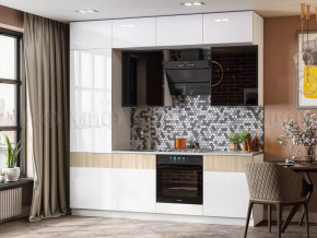 Кухня Техно-5 2,4м (Сонома/Белый глянец холодный, Белый) в Советском - sovetskij.mebel-tymen.ru | фото