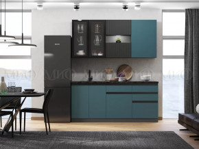 Кухня Техно-6 2,0м (Графит/Атлантик софт/Графит софт) в Советском - sovetskij.mebel-tymen.ru | фото