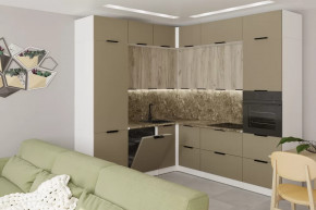 Кухонный гарнитур Альба гранд прайм 2200х2500 мм в Советском - sovetskij.mebel-tymen.ru | фото