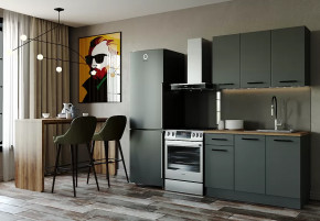 Кухонный гарнитур Антрацит-1200 столешница 38 мм в Советском - sovetskij.mebel-tymen.ru | фото