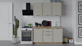 Кухонный гарнитур «Белладжио» длиной 150 см Дуб Крафт золотой, Софт панакота в Советском - sovetskij.mebel-tymen.ru | фото