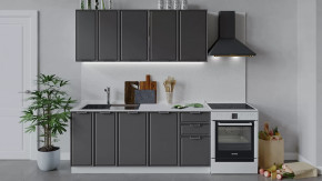 Кухонный гарнитур «Белладжио» длиной 180 см Белый, Софт графит в Советском - sovetskij.mebel-tymen.ru | фото