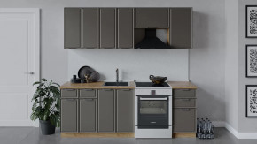 Кухонный гарнитур «Белладжио» длиной 220 см Дуб Крафт золотой, Софт капучино в Советском - sovetskij.mebel-tymen.ru | фото