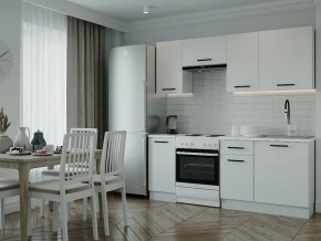 Кухонный гарнитур Белый Глянец-2000 МДФ столешница 38 мм в Советском - sovetskij.mebel-tymen.ru | фото