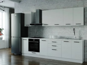 Кухонный гарнитур Белый Глянец-2800 МДФ столешница 38 мм в Советском - sovetskij.mebel-tymen.ru | фото