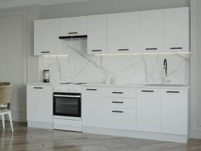 Кухонный гарнитур Белый Глянец-3000 МДФ столешница 26 мм в Советском - sovetskij.mebel-tymen.ru | фото
