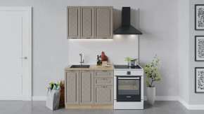 Кухонный гарнитур «Бьянка» длиной 100 см Дуб крафт золотой/Дуб кофе в Советском - sovetskij.mebel-tymen.ru | фото