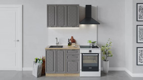 Кухонный гарнитур «Бьянка» длиной 100 см Дуб крафт золотой/Дуб серый в Советском - sovetskij.mebel-tymen.ru | фото