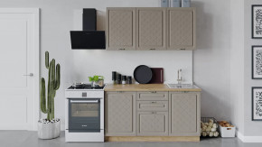 Кухонный гарнитур «Бьянка» длиной 150 см Дуб крафт золотой/Дуб кофе в Советском - sovetskij.mebel-tymen.ru | фото