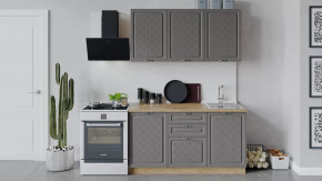 Кухонный гарнитур «Бьянка» длиной 150 см Дуб крафт золотой/Дуб серый в Советском - sovetskij.mebel-tymen.ru | фото