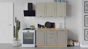 Кухонный гарнитур «Бьянка» длиной 150 см Дуб крафт золотой/Дуб ваниль/Дуб кофе в Советском - sovetskij.mebel-tymen.ru | фото