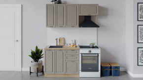 Кухонный гарнитур «Бьянка» длиной 160 см Дуб крафт золотой/Дуб кофе в Советском - sovetskij.mebel-tymen.ru | фото