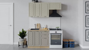 Кухонный гарнитур «Бьянка» длиной 160 см Дуб крафт золотой/Дуб ваниль/Дуб кофе в Советском - sovetskij.mebel-tymen.ru | фото