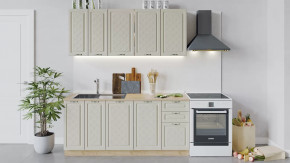 Кухонный гарнитур «Бьянка» длиной 180 см Дуб крафт золотой/Дуб ваниль в Советском - sovetskij.mebel-tymen.ru | фото