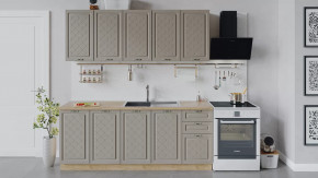 Кухонный гарнитур «Бьянка» длиной 200 см Дуб крафт золотой/Дуб кофе в Советском - sovetskij.mebel-tymen.ru | фото