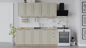 Кухонный гарнитур «Бьянка» длиной 200 см Дуб крафт золотой/Дуб ваниль в Советском - sovetskij.mebel-tymen.ru | фото