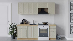 Кухонный гарнитур «Бьянка» длиной 220 см Дуб крафт золотой/Дуб ваниль в Советском - sovetskij.mebel-tymen.ru | фото