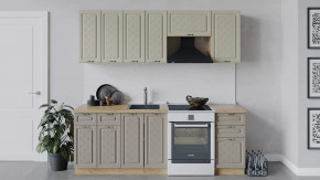 Кухонный гарнитур «Бьянка» длиной 220 см Дуб крафт золотой/Дуб ваниль/Дуб кофе в Советском - sovetskij.mebel-tymen.ru | фото