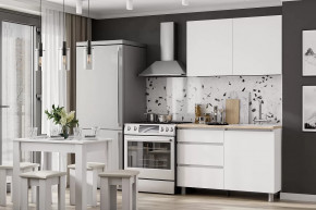 Кухонный гарнитур Денвер 1,2м Серия 2 SAFE Белый/Дуб Сонома в Советском - sovetskij.mebel-tymen.ru | фото