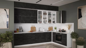 Кухонный гарнитур «Детройт» №15 Белый, Угольный Камень в Советском - sovetskij.mebel-tymen.ru | фото