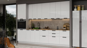 Кухонный гарнитур «Детройт» №19 Белый, Белый глянец в Советском - sovetskij.mebel-tymen.ru | фото