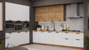 Кухонный гарнитур «Детройт» №22 Дуб Крафт золотой, Белый глянец в Советском - sovetskij.mebel-tymen.ru | фото