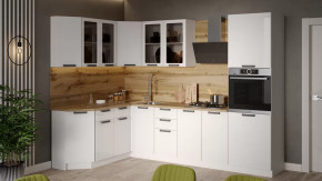 Кухонный гарнитур «Детройт» №5 Белый/Белый глянец в Советском - sovetskij.mebel-tymen.ru | фото