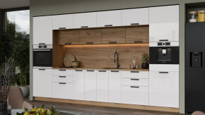 Кухонный гарнитур «Детройт» №8 Дуб Крафт золотой, Белый глянец в Советском - sovetskij.mebel-tymen.ru | фото