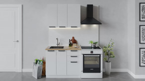 Кухонный гарнитур «Детройт» длиной 100 см Белый/Белый глянец в Советском - sovetskij.mebel-tymen.ru | фото