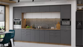 Кухонный гарнитур «Габриэлла» №14 Дуб Крафт золотой, Сноу, Титан в Советском - sovetskij.mebel-tymen.ru | фото