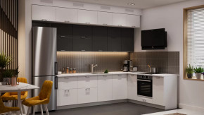 Кухонный гарнитур «Габриэлла» №16 Белый, Сноу, Титан в Советском - sovetskij.mebel-tymen.ru | фото