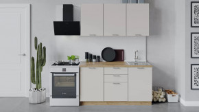 Кухонный гарнитур «Габриэлла» длиной 150 см Дуб крафт золотой/Крем в Советском - sovetskij.mebel-tymen.ru | фото