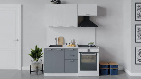 Кухонный гарнитур «Габриэлла» длиной 160 см Белый/Сноу/Титан в Советском - sovetskij.mebel-tymen.ru | фото