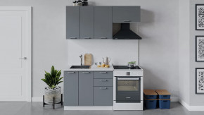 Кухонный гарнитур «Габриэлла» длиной 160 см Белый/Титан в Советском - sovetskij.mebel-tymen.ru | фото