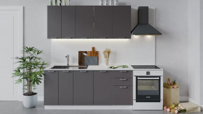 Кухонный гарнитур «Габриэлла» длиной 180 см Белый/Муссон в Советском - sovetskij.mebel-tymen.ru | фото