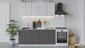 Кухонный гарнитур «Габриэлла» длиной 180 см Белый/Сноу/Муссон в Советском - sovetskij.mebel-tymen.ru | фото