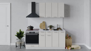 Кухонный гарнитур «Габриэлла» длиной 180 см со шкафом НБ Белый/Крем в Советском - sovetskij.mebel-tymen.ru | фото