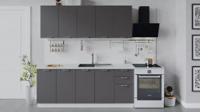 Кухонный гарнитур «Габриэлла» длиной 200 см Белый/Муссон в Советском - sovetskij.mebel-tymen.ru | фото