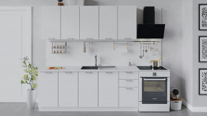 Кухонный гарнитур «Габриэлла» длиной 200 см Белый/Сноу в Советском - sovetskij.mebel-tymen.ru | фото