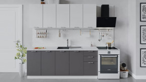 Кухонный гарнитур «Габриэлла» длиной 200 см Белый/Сноу/Муссон в Советском - sovetskij.mebel-tymen.ru | фото