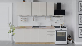 Кухонный гарнитур «Габриэлла» длиной 200 см Дуб крафт золотой/Крем в Советском - sovetskij.mebel-tymen.ru | фото