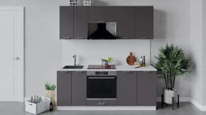 Кухонный гарнитур «Габриэлла» длиной 200 см со шкафом НБ Белый/Муссон в Советском - sovetskij.mebel-tymen.ru | фото