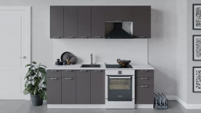 Кухонный гарнитур «Габриэлла» длиной 220 см Белый/Муссон в Советском - sovetskij.mebel-tymen.ru | фото