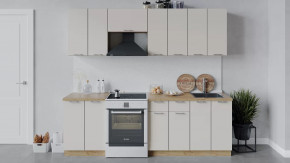 Кухонный гарнитур «Габриэлла» длиной 240 см Дуб крафт золотой/Крем в Советском - sovetskij.mebel-tymen.ru | фото