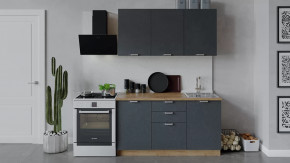 Кухонный гарнитур «Гранита» длиной 150 см Дуб крафт золотой/Бетон графит в Советском - sovetskij.mebel-tymen.ru | фото