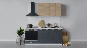 Кухонный гарнитур «Гранита» длиной 180 см со шкафом НБ в Советском - sovetskij.mebel-tymen.ru | фото