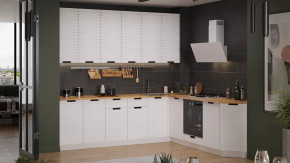 Кухонный гарнитур «Гренада» №14 Белый, Холст Белый в Советском - sovetskij.mebel-tymen.ru | фото