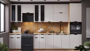 Кухонный гарнитур «Гренада» №17 Дуб Крафт золотой, Холст мокко в Советском - sovetskij.mebel-tymen.ru | фото