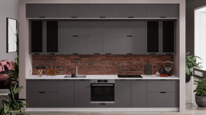 Кухонный гарнитур «Гренада» №19 Белый, Холст Вулкан в Советском - sovetskij.mebel-tymen.ru | фото